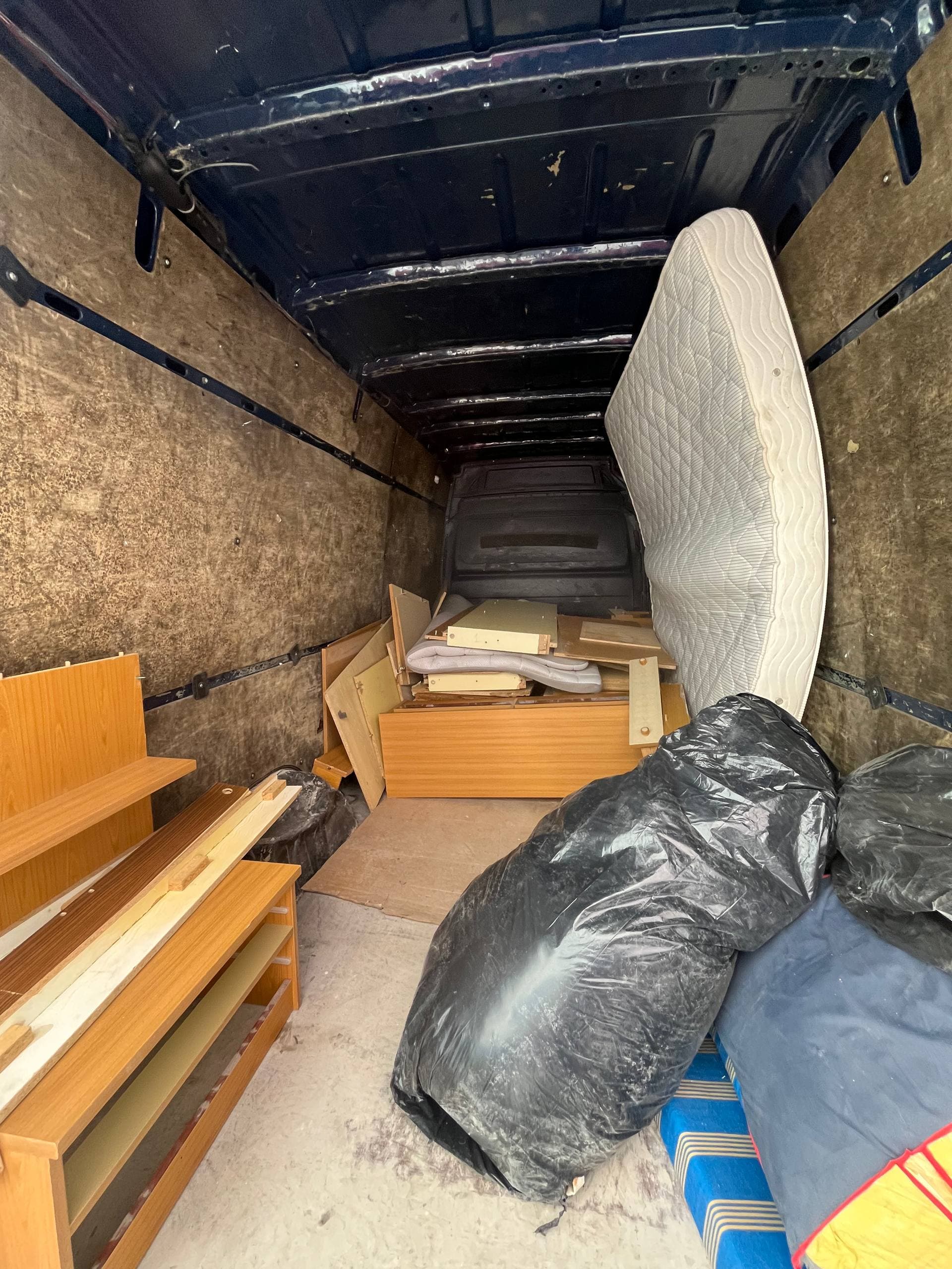 Mattress carried downstairs